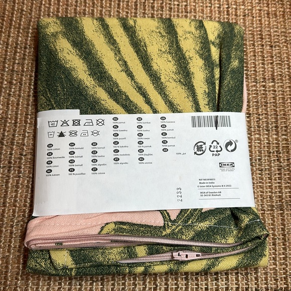 IKEA Parksallat 20x20cm pillow cover 100% cotton NWT - Picture 4 of 4